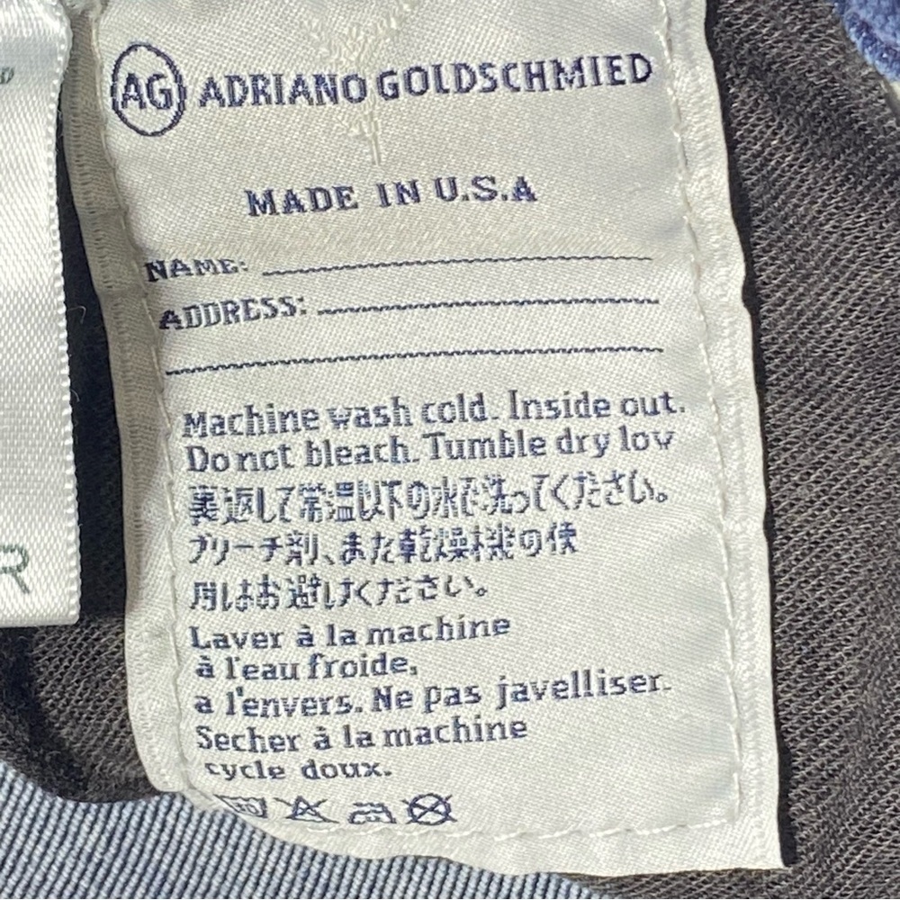 AG Adriano Goldschmied Jeans Women's 28R Blue Prima Mid Rise Cigarette Contour - Picture 8 of 16